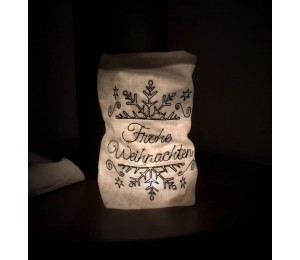 Stickdatei - Schneeflocke geteilt Doodle